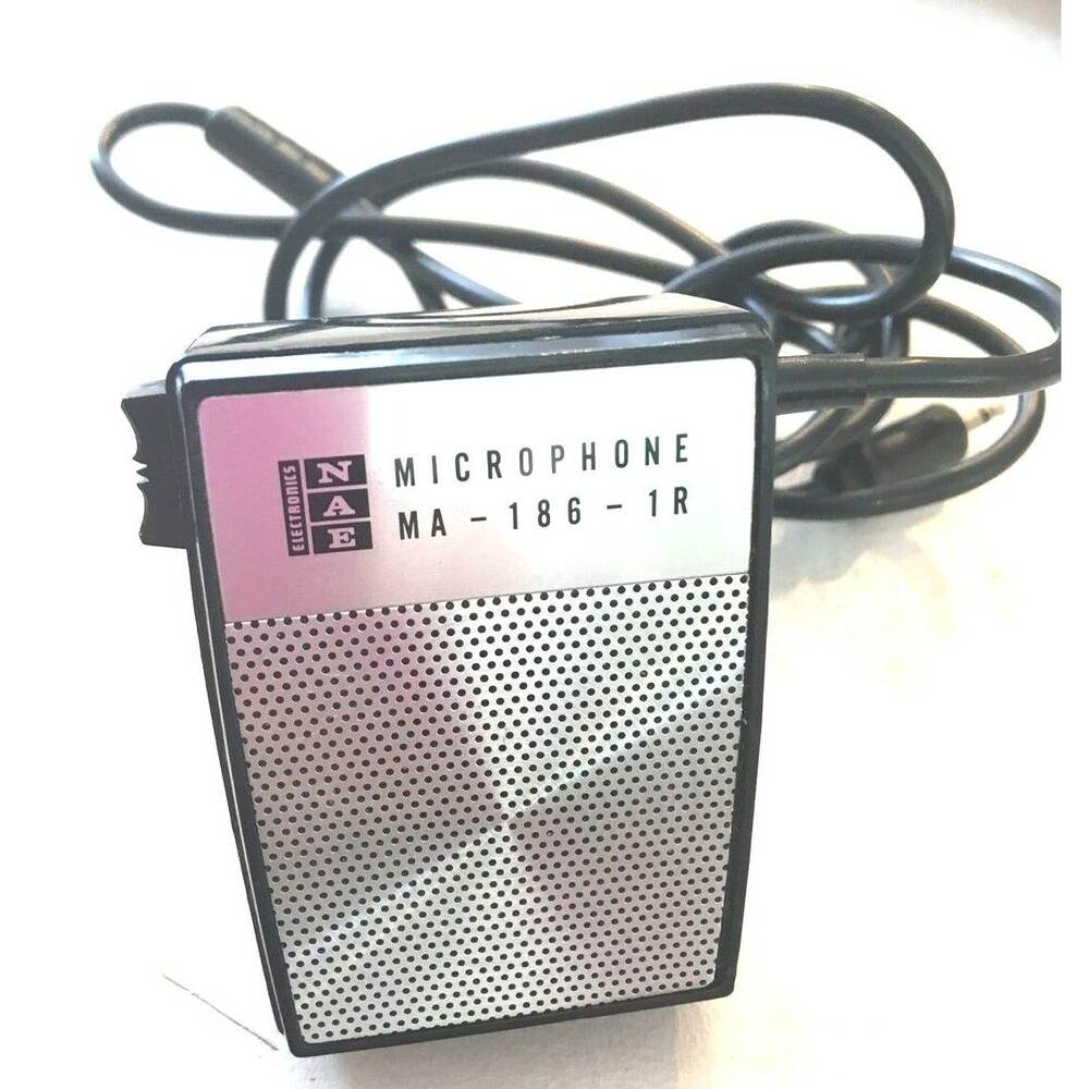 Vintage NAE Microphone W Clip Made in Japan *  Ra Free Shipping